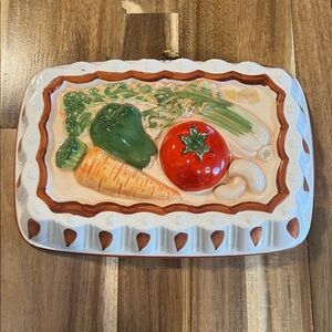 Himark Jello Mold 3D Ceramic Kitchen Decor Wall Art Country Farmhouse Vegetable